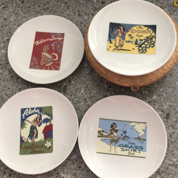 Pottery Barn Other - Pottery Barn NIB Hawaiian Restaurant App Plates/4
